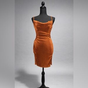 Beige Botany Rust Bodycon Dress Size M